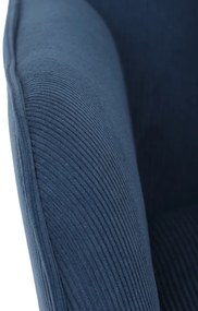 Kreslo s ušami BLUE2, modrá