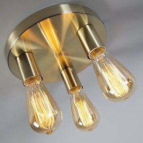 Stropné svietidlo Art Deco zlaté okrúhle - Facil 3