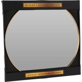 Nástenné zrkadlo Golden, 40 cm, kovový rám