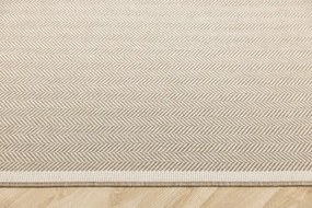 Šnúrkový obojstranný behúň Brussels 205681/10610 Linen krémový / béžový