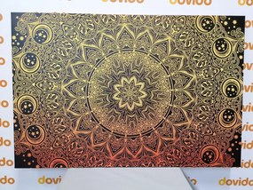 Obraz zlatá orientálna Mandala - 120x80