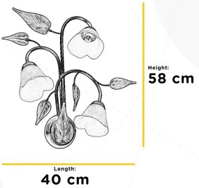 ONLI - Nástenné svietidlo MIRANDA 3xE14/6W/230V