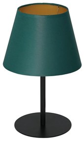 Stolná lampa ARDEN 1xE27/60W/230V pr. 20 cm zelená/zlatá