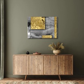 Obraz - Zlaté štvorce N⁰2 (70x50 cm)