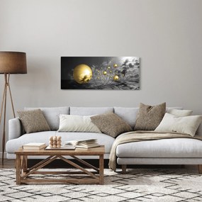Obraz okrových gulí (120x50 cm)