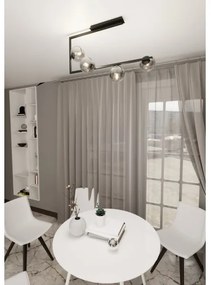 Luster na tyči SOMA 4xE14/10W/230V čierna/šedá