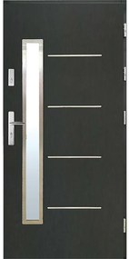 Dvere vchodové WZ 68 90P antracit