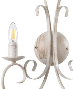 ONLI - Nástenné svietidlo POMPEI 2xE14/6W/230V krémová