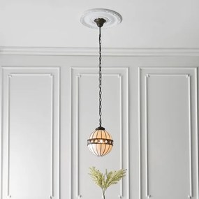 Endon 67044 - Závesný luster na reťazi Tiffany FARGO 1xE14/40W/230V priemer 25,5 cm
