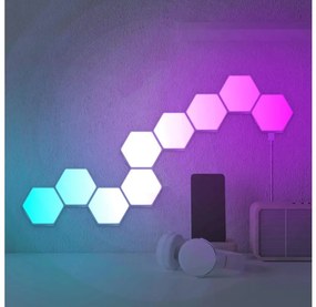 LED RGBW Stm. nástenné dekoračné svietidlo MAYA LED/1W/230V + diaľkové ovládanie