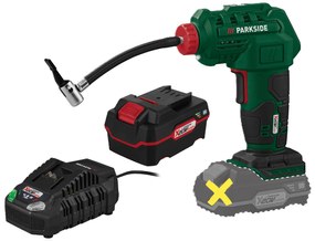 Parkside®  Aku kompresor PAK 20-Li B2 + Akumulátor 20 V 4 Ah + Nabíjačka akumulátora 20 V/4,5 A  (800011552)