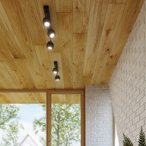 Bodové svietidlo Oculare, 3x čierne kovové tienidlo, (možnosť polohovania)