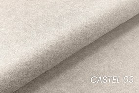 Boxspring posteľ Solani 160x200 s úložným priestorom - svetlobéžový zamat Castel 03