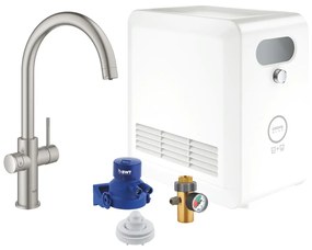 Grohe GROHE Blue Professional - Štartovacia sada s výpusťou v tvare J, supersteel 31323DC2