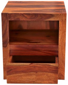 furniture-nabytek.cz - Nočný stolík masív z dreva palisander 45x50x40