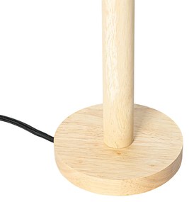 Rustikálna stolná lampa drevo bez tienidla - Mels