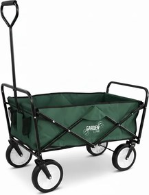 Garden Line ZELENÝ SKLADACÍ ZÁHRADNÝ VOZÍK 116 x 54 x 90 cm