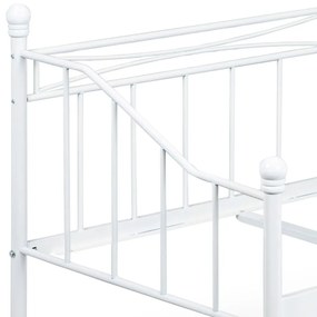 AUTRONIC Kovová posteľ 90x200 BED-1905 WT