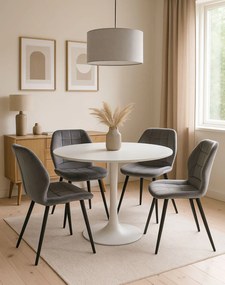 Stolička Jake Velvet sivá