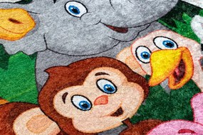 Dywany Łuszczów, Detský kusový koberec Junior 51595.801 Africa, 160x160 (priemer) kruh, viacfarebná, detská izba