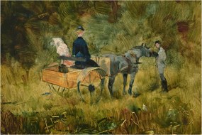Obraz - Henri de Toulouse-Lautrec, The Trap, reprodukcia (90x60 cm)
