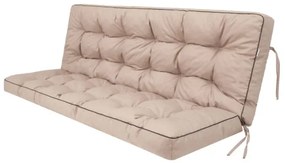 Vankúš na záhradnú hojdačku POLA 120 cm béžový ekolen
