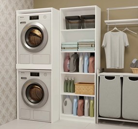 Stojan na práčku a sušičku POLA biely