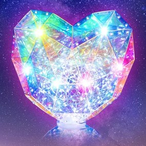 PRISMIC™ 3D Puzzle LED lampa - Stojace srdce (APU-R-PM-1627)