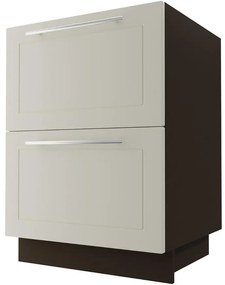 Kuchynská skrinka D2M/60 Quantum vanilla mat/lava