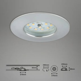 Briloner 7295-019- LED Stmievateľné kúpeľňové svietidlo ATTACH LED/6,5W/230V IP44