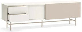 Béžovo-krémový TV stolík 180x56 cm Nube – Teulat