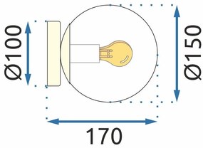 Závesná lampa La Belle XVI zlatá