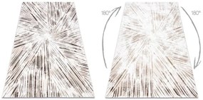 Koberec AKRYL VALS 0W1733 C56 46 abstrakcia 3D slonia kosť / béžový