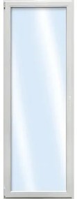 Plastové okno jednokrídlové ESG ARON Basic biele/zlatý dub 650 x 1700 mm DIN ľavé