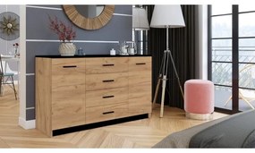 Komoda TAYLER dub craft/čierna