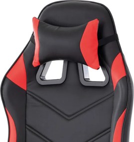 Herná stolička čierna / červená KA-L626 RED
