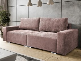 Rozkladacia pohovka Anafi, tmavo ružová látka