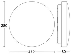 Steinel 069698-LED Kúpeľňové stropné svietidlo RSPRO P1 LED/8,2W/230V 4000K IP54