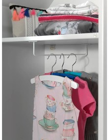 Žltá/biela detská šatníková skriňa 58x172x37 cm Casami Bruges – Vipack