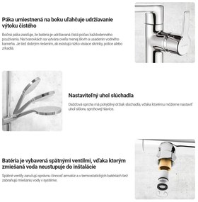 Deante Silia, voľne stojaca vaňová batéria s ručnou sprchovou súpravou, čierna matná, DEA-BQS_N17M
