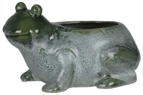 Porcelánový kvetináč Žaba 23 x 16 x 14 cm