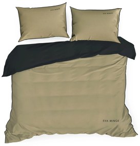 SATÉNOVÉ OBLIEČKY EVA MINGE H 160X200 CM, 2KS 70X80 CM BÉŽOVÉ