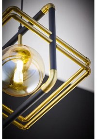 Jupiter 2025 - Luster na lanku FIORI 1xG9/10W/230V čierna/zlatá/béžová