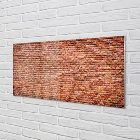 Sklenený obklad do kuchyne Tehlové múry wall 120x60 cm