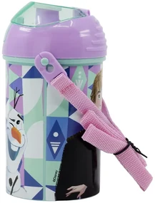 Plastová fľaša na pitie s viečkom Ľadové kráľovstvo - Frozen - 450 ml