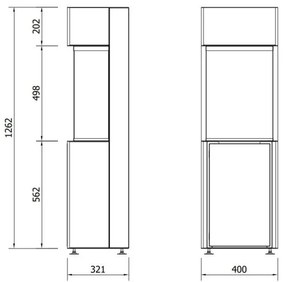 Planika Arcticon BEV - BIO krb na diaľkové ovládanie 126,2x40 cm 3,5kW