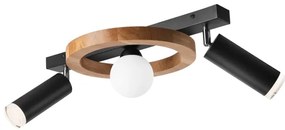 Bodové svietidlo OTIS 1xG9/5W/230V + 2xE27/15W/230V dub