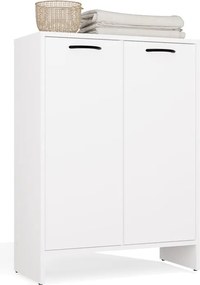 Spodná kúpeľňová skrinka s košom na bielizeň Nina 66 cm biela