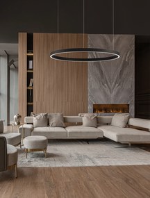 LED luster Elowen 98 čierna