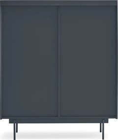 Vysoká komoda v dekore duba v antracitovo-prírodnej farbe 100x120 cm Otto – Teulat